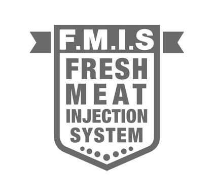 La nostra tecnologia avanzata (Fresh Meat Injection System) ci permette di iniettare più del 50% di carne fresca nei nostri alimenti.