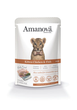 Kitten Chicken & Fish - Pollo e Pesce fresco in umido - 12x85g