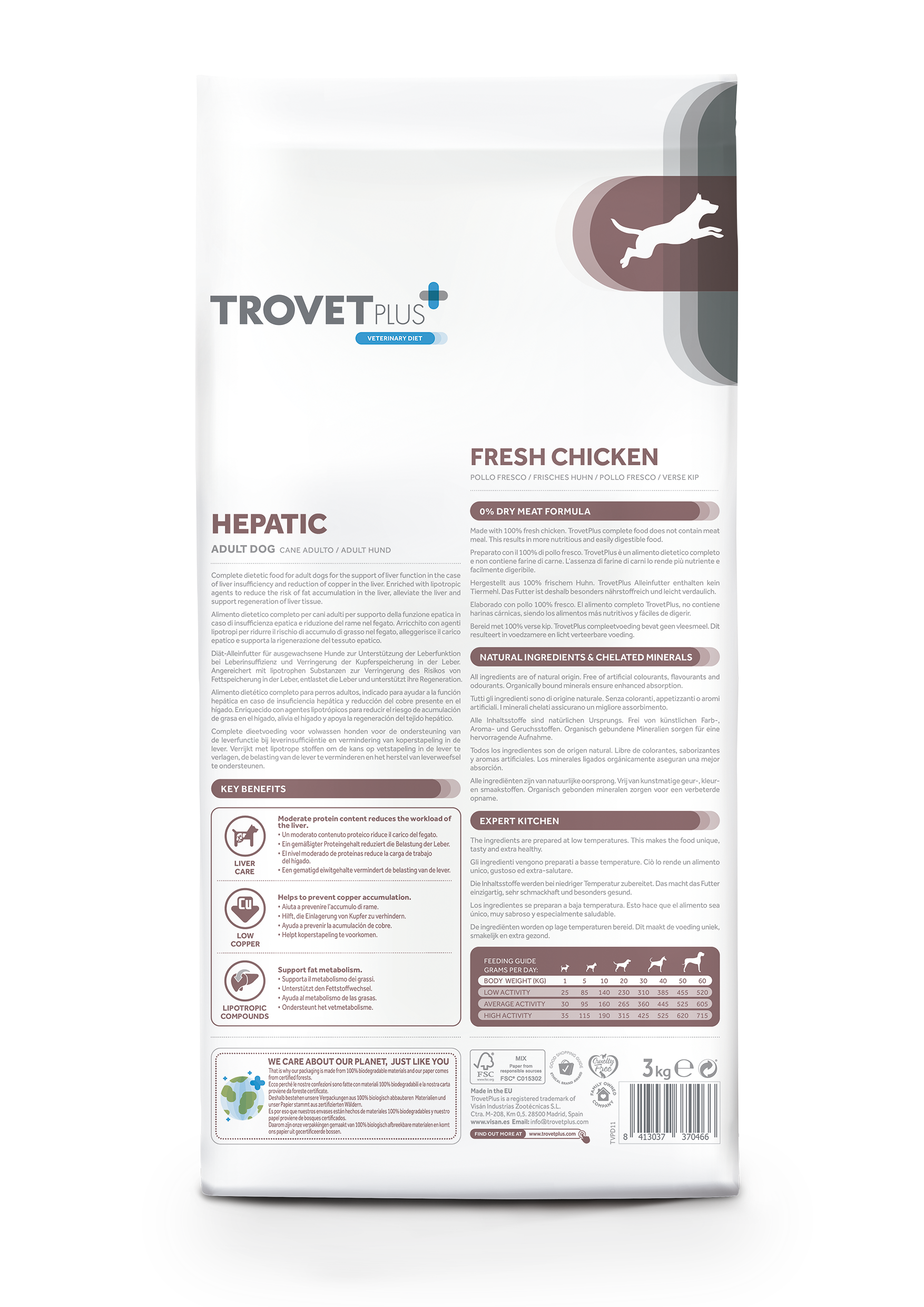 Hepatic - Pollo fresco - Cane adulto