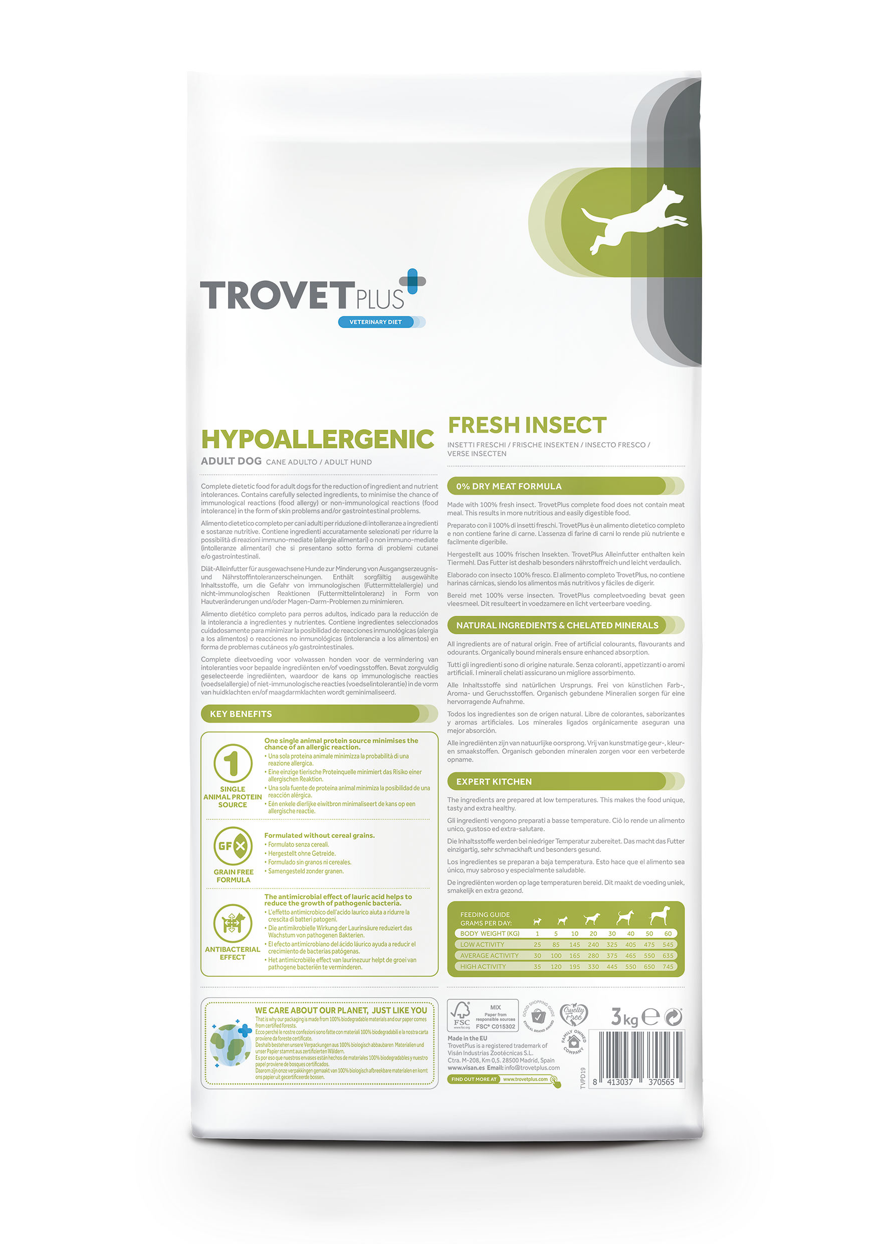 Hypoallergenic - Insetti freschi - Cane adulto